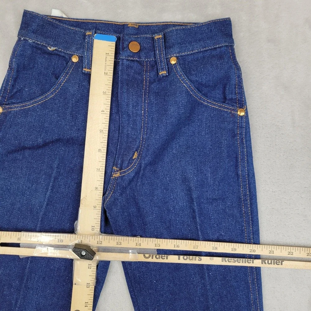 Vintage Wrangler Jeans Boys 11 Slim Straight Leg Made USA‎ 90s Denim Prewashed